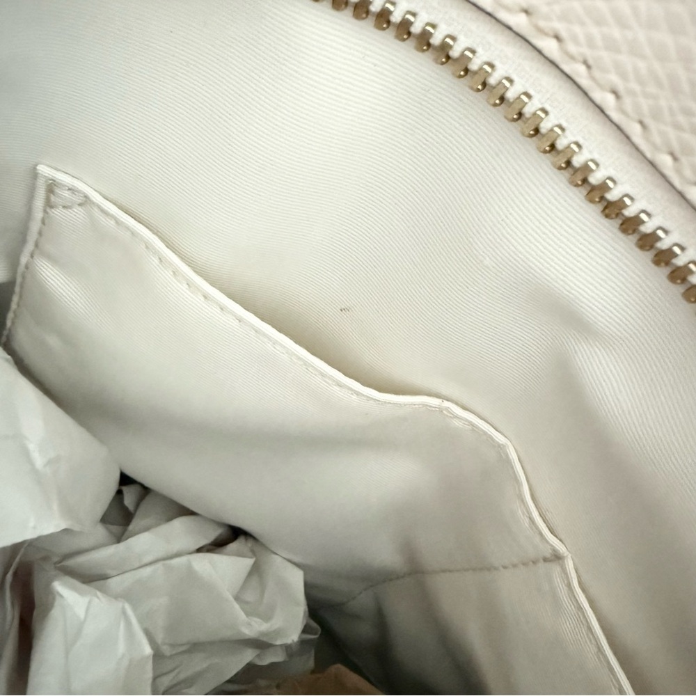 Coach Crossgrain Zip Tote — F36875, Chalk — Clean Interior - Picture 13 of 15